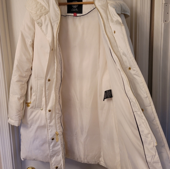 š¤LUSCIOUS WINTER WHITE VINCE CAMUTO DOWN COATš¤ - Picture 7 of 16